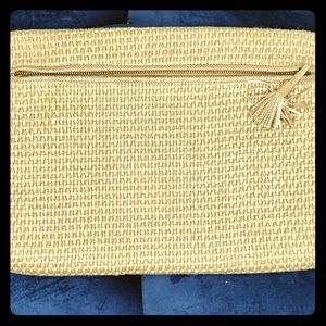 Bottega Veneta Tweed and Leather Clutch